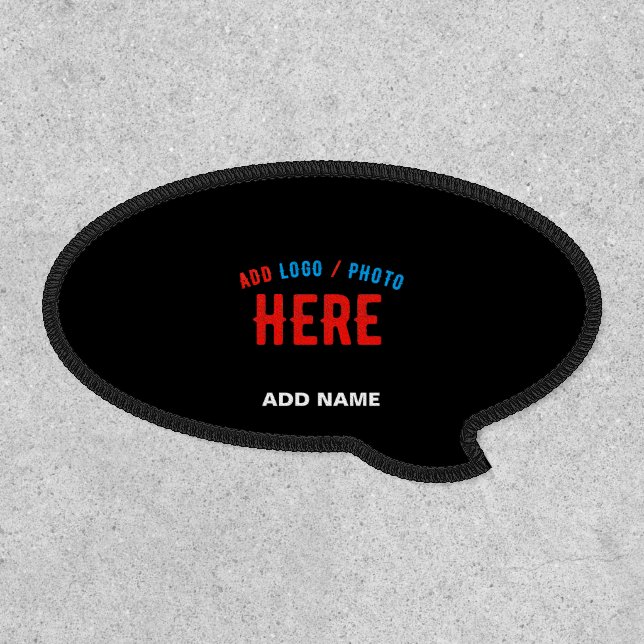 STYLISH MODERN CUSTOMIZABLE BLACK VERIFIED BRANDED PATCH (Front)