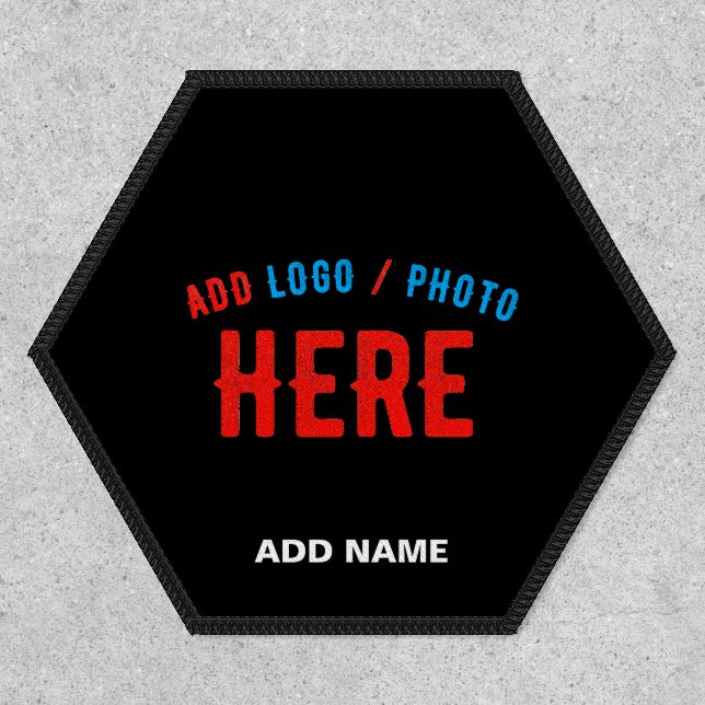 STYLISH MODERN CUSTOMIZABLE BLACK VERIFIED BRANDED PATCH (Front)