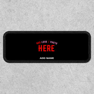 STYLISH MODERN CUSTOMIZABLE BLACK VERIFIED BRANDED PATCH