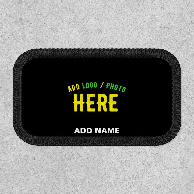 STYLISH MODERN CUSTOMIZABLE BLACK VERIFIED BRANDED PATCH (Front)
