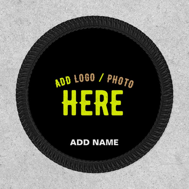 STYLISH MODERN CUSTOMIZABLE BLACK VERIFIED BRANDED PATCH (Front)