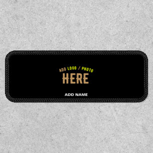 STYLISH MODERN CUSTOMIZABLE BLACK VERIFIED BRANDED PATCH