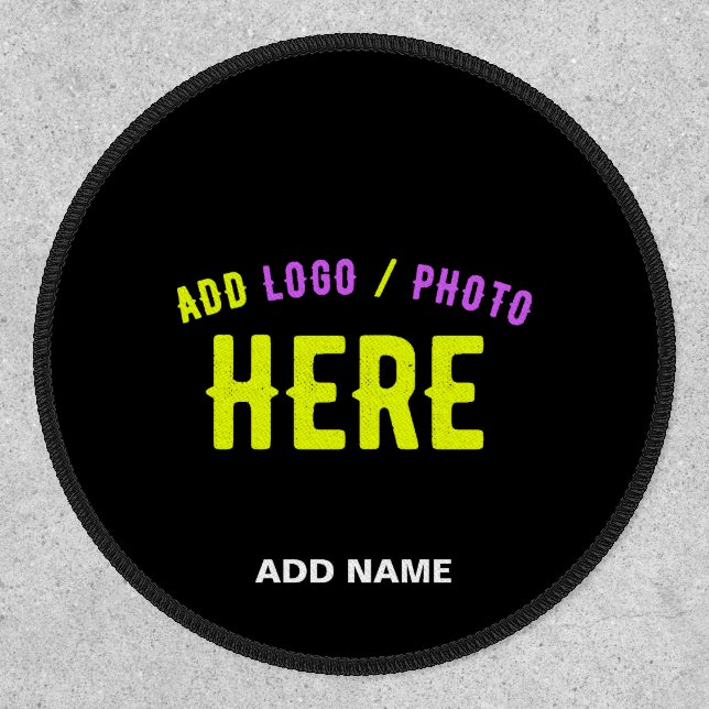 STYLISH MODERN CUSTOMIZABLE BLACK VERIFIED BRANDED PATCH (Front)