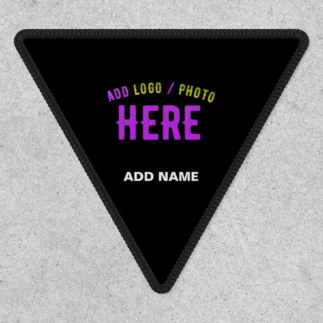 STYLISH MODERN CUSTOMIZABLE BLACK VERIFIED BRANDED PATCH (Front)