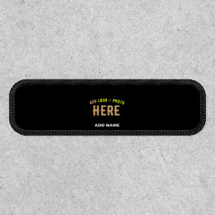 STYLISH MODERN CUSTOMIZABLE BLACK VERIFIED BRANDED PATCH