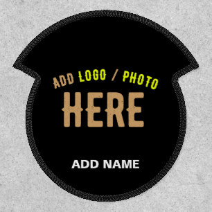 STYLISH MODERN CUSTOMIZABLE BLACK VERIFIED BRANDED PATCH