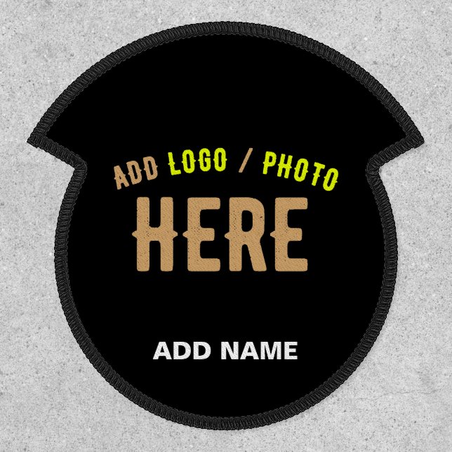 STYLISH MODERN CUSTOMIZABLE BLACK VERIFIED BRANDED PATCH (Front)