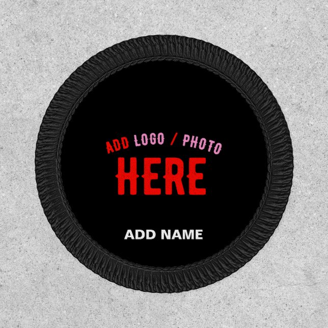 STYLISH MODERN CUSTOMIZABLE BLACK VERIFIED BRANDED PATCH (Front)