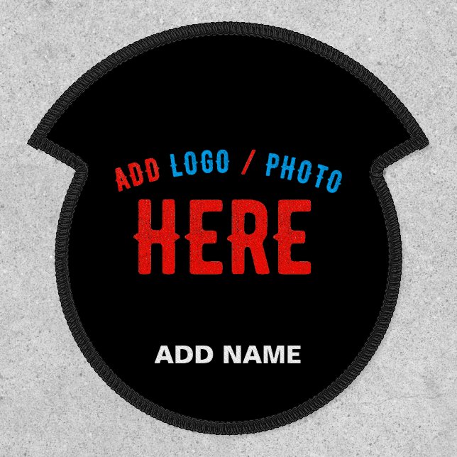STYLISH MODERN CUSTOMIZABLE BLACK VERIFIED BRANDED PATCH (Front)