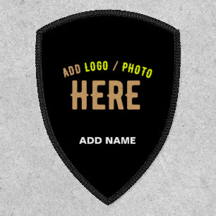 STYLISH MODERN CUSTOMIZABLE BLACK VERIFIED BRANDED PATCH