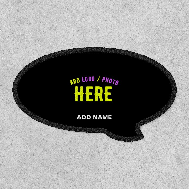 STYLISH MODERN CUSTOMIZABLE BLACK VERIFIED BRANDED PATCH (Front)