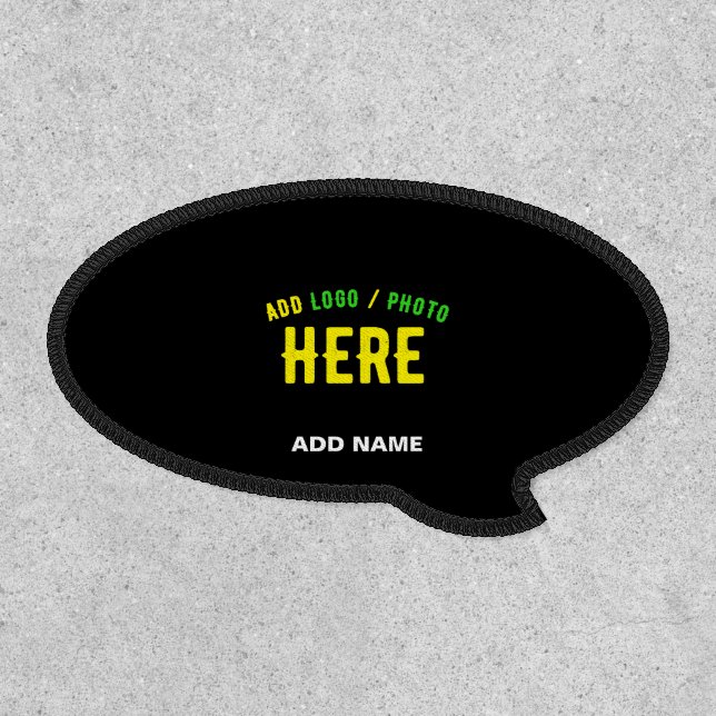STYLISH MODERN CUSTOMIZABLE BLACK VERIFIED BRANDED PATCH (Front)