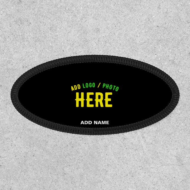 STYLISH MODERN CUSTOMIZABLE BLACK VERIFIED BRANDED PATCH (Front)