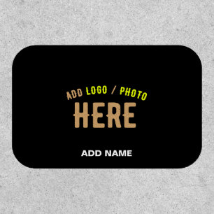 STYLISH MODERN CUSTOMIZABLE BLACK VERIFIED BRANDED PATCH