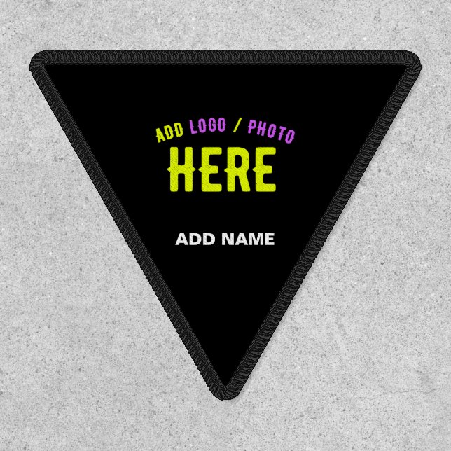 STYLISH MODERN CUSTOMIZABLE BLACK VERIFIED BRANDED PATCH (Front)