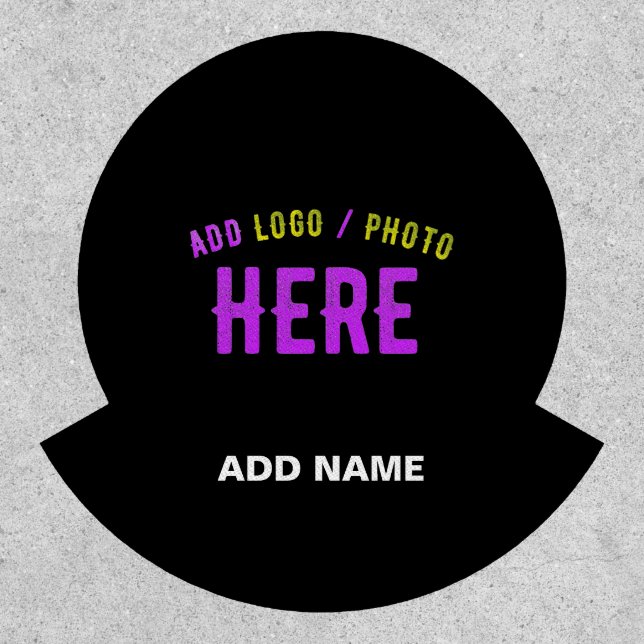 STYLISH MODERN CUSTOMIZABLE BLACK VERIFIED BRANDED PATCH (Front)
