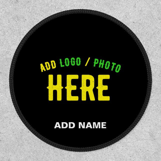 STYLISH MODERN CUSTOMIZABLE BLACK VERIFIED BRANDED PATCH (Front)