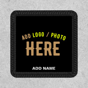 STYLISH MODERN CUSTOMIZABLE BLACK VERIFIED BRANDED PATCH
