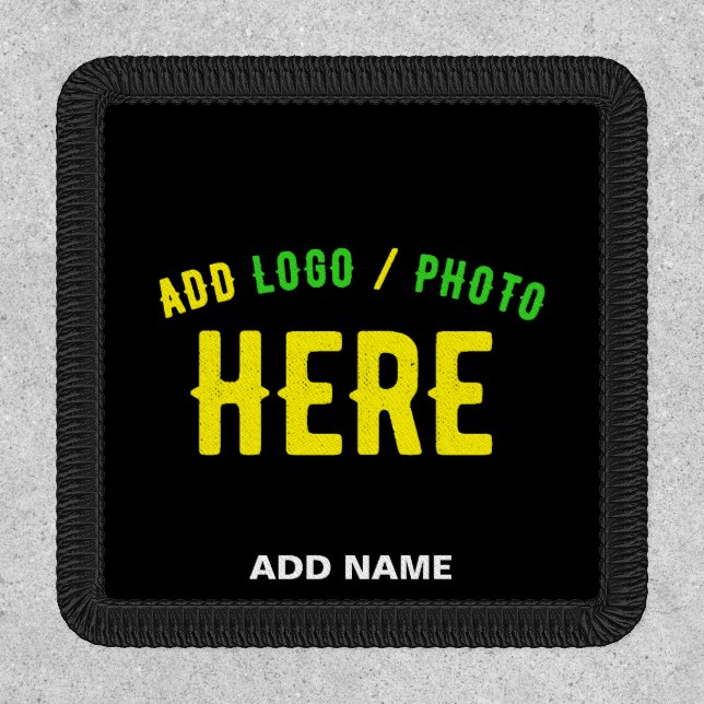 STYLISH MODERN CUSTOMIZABLE BLACK VERIFIED BRANDED PATCH (Front)
