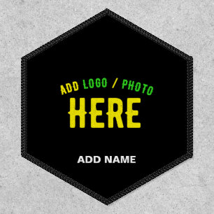 STYLISH MODERN CUSTOMIZABLE BLACK VERIFIED BRANDED PATCH