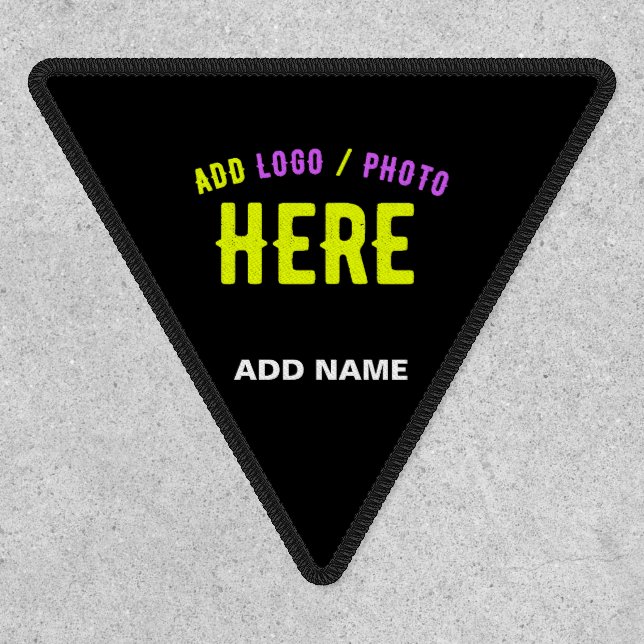 STYLISH MODERN CUSTOMIZABLE BLACK VERIFIED BRANDED PATCH (Front)