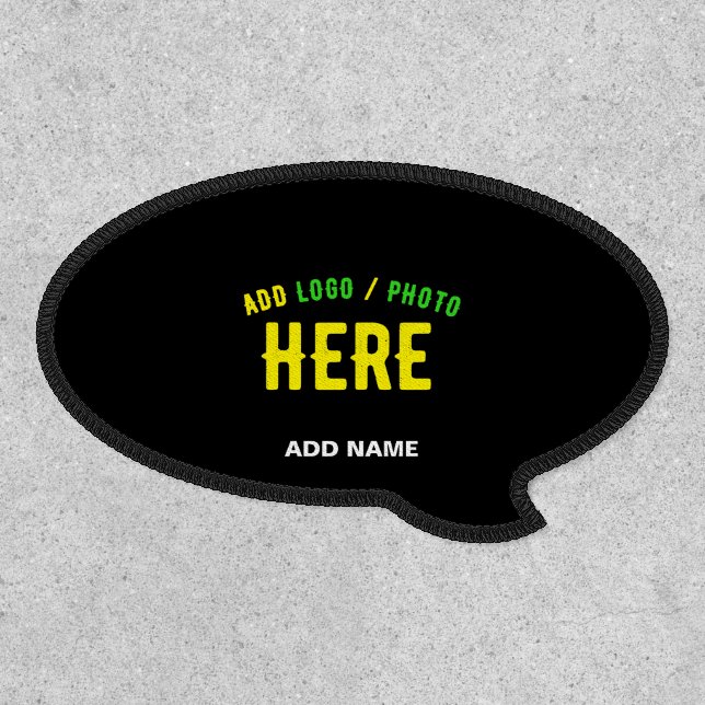 STYLISH MODERN CUSTOMIZABLE BLACK VERIFIED BRANDED PATCH (Front)