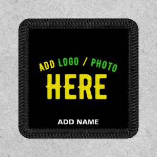 STYLISH MODERN CUSTOMIZABLE BLACK VERIFIED BRANDED PATCH