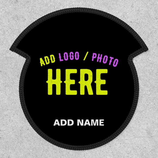 STYLISH MODERN CUSTOMIZABLE BLACK VERIFIED BRANDED PATCH (Front)
