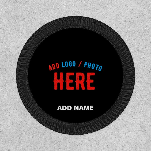 STYLISH MODERN CUSTOMIZABLE BLACK VERIFIED BRANDED PATCH (Front)