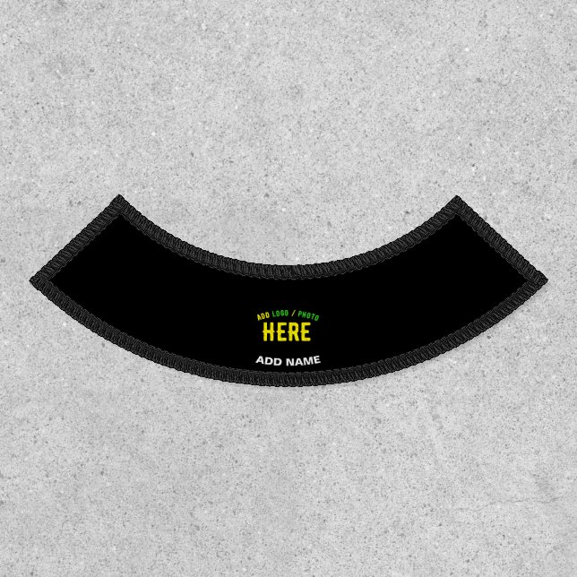 STYLISH MODERN CUSTOMIZABLE BLACK VERIFIED BRANDED PATCH (Front)