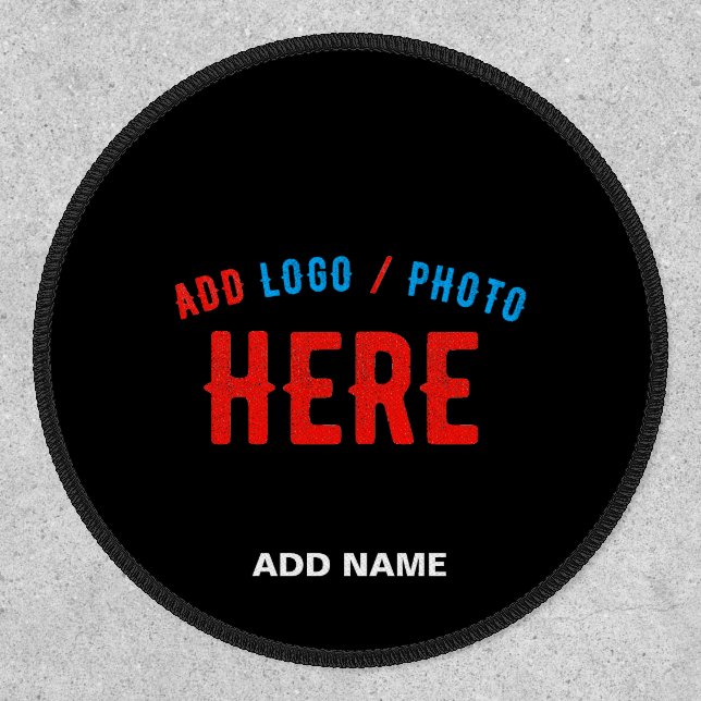 STYLISH MODERN CUSTOMIZABLE BLACK VERIFIED BRANDED PATCH (Front)