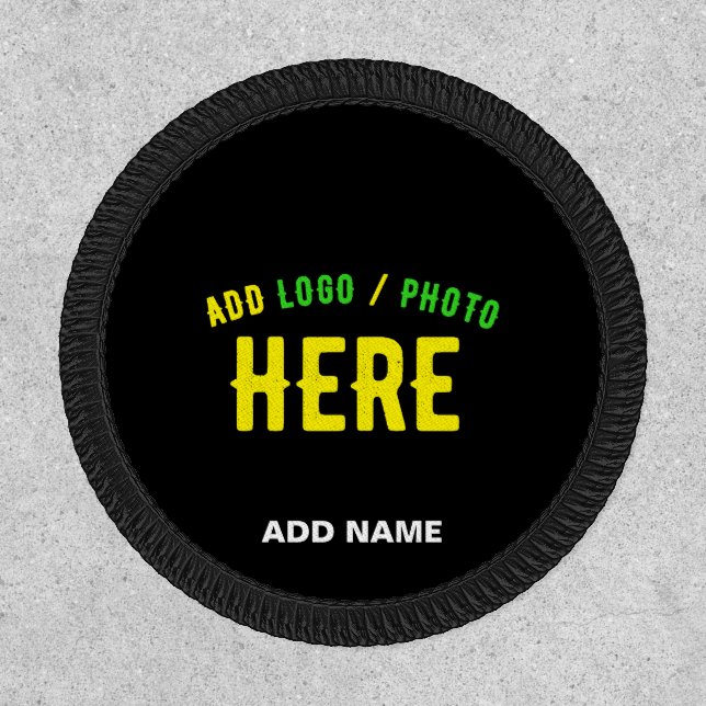 STYLISH MODERN CUSTOMIZABLE BLACK VERIFIED BRANDED PATCH (Front)