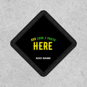 STYLISH MODERN CUSTOMIZABLE BLACK VERIFIED BRANDED PATCH