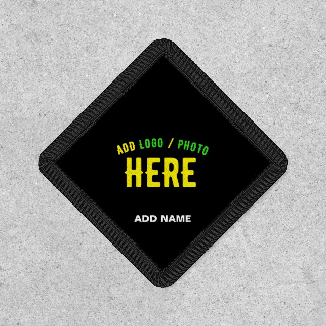 STYLISH MODERN CUSTOMIZABLE BLACK VERIFIED BRANDED PATCH (Front)