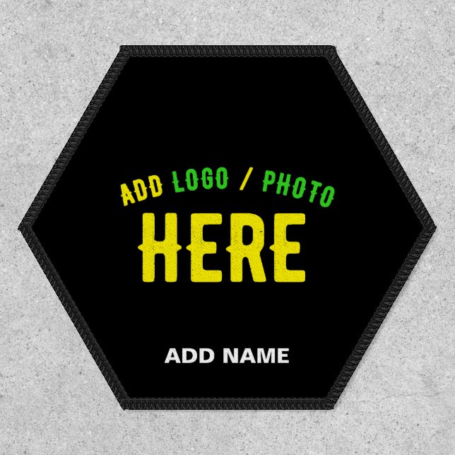 STYLISH MODERN CUSTOMIZABLE BLACK VERIFIED BRANDED PATCH (Front)