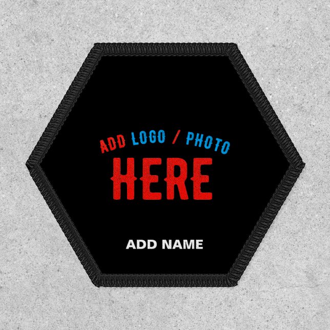 STYLISH MODERN CUSTOMIZABLE BLACK VERIFIED BRANDED PATCH (Front)