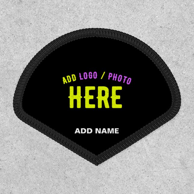 STYLISH MODERN CUSTOMIZABLE BLACK VERIFIED BRANDED PATCH (Front)