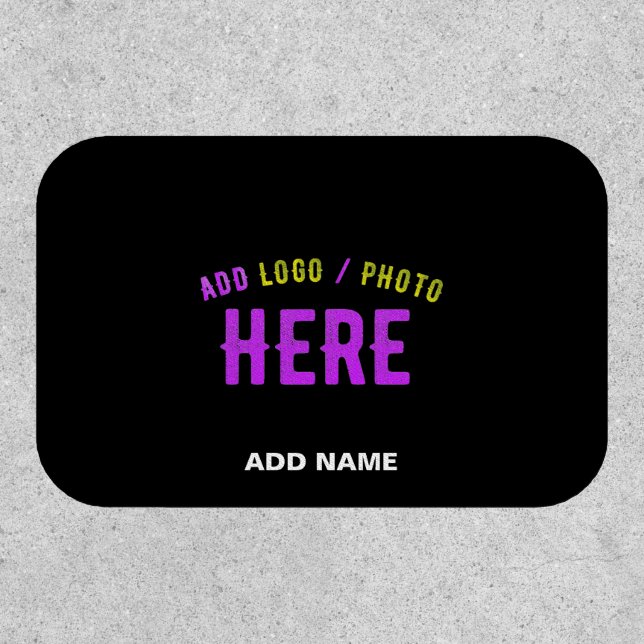 STYLISH MODERN CUSTOMIZABLE BLACK VERIFIED BRANDED PATCH (Front)