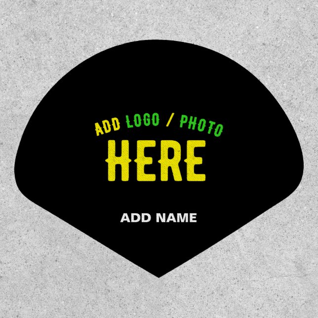 STYLISH MODERN CUSTOMIZABLE BLACK VERIFIED BRANDED PATCH (Front)