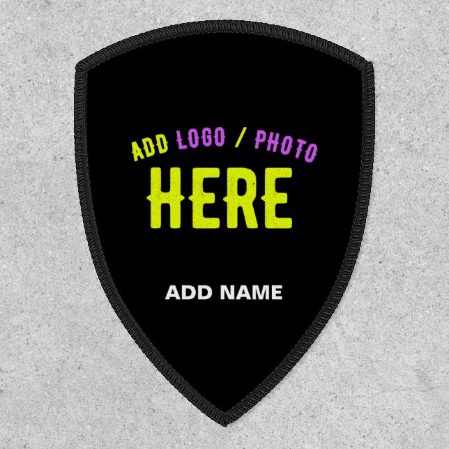 STYLISH MODERN CUSTOMIZABLE BLACK VERIFIED BRANDED PATCH (Front)