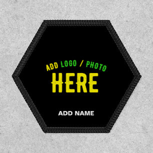 STYLISH MODERN CUSTOMIZABLE BLACK VERIFIED BRANDED PATCH