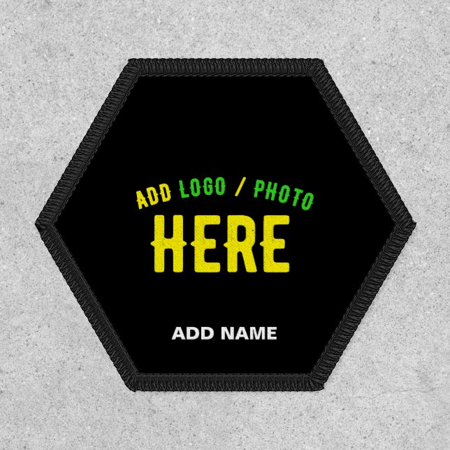 STYLISH MODERN CUSTOMIZABLE BLACK VERIFIED BRANDED PATCH (Front)