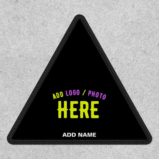 STYLISH MODERN CUSTOMIZABLE BLACK VERIFIED BRANDED PATCH (Front)