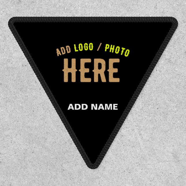STYLISH MODERN CUSTOMIZABLE BLACK VERIFIED BRANDED PATCH (Front)