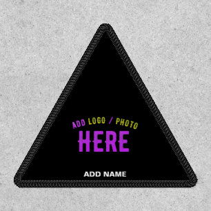 STYLISH MODERN CUSTOMIZABLE BLACK VERIFIED BRANDED PATCH