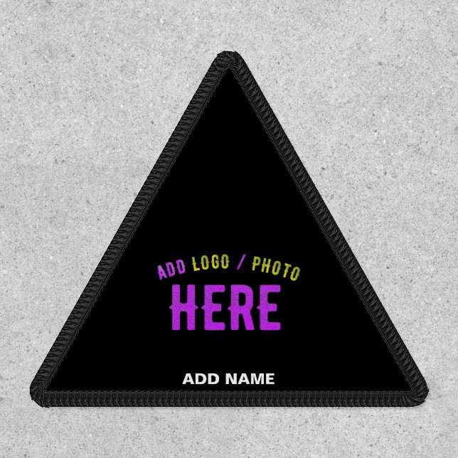 STYLISH MODERN CUSTOMIZABLE BLACK VERIFIED BRANDED PATCH (Front)