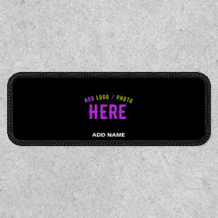 STYLISH MODERN CUSTOMIZABLE BLACK VERIFIED BRANDED PATCH