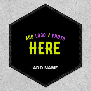 STYLISH MODERN CUSTOMIZABLE BLACK VERIFIED BRANDED PATCH