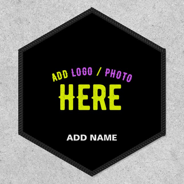 STYLISH MODERN CUSTOMIZABLE BLACK VERIFIED BRANDED PATCH (Front)