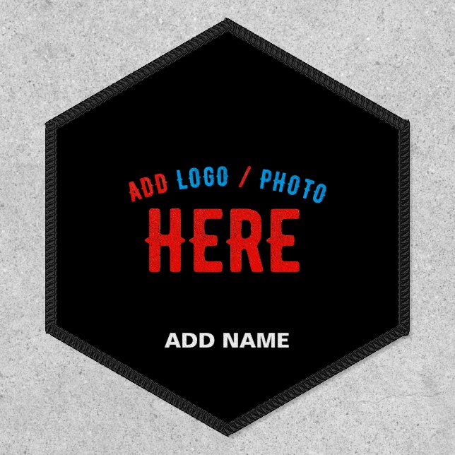 STYLISH MODERN CUSTOMIZABLE BLACK VERIFIED BRANDED PATCH (Front)